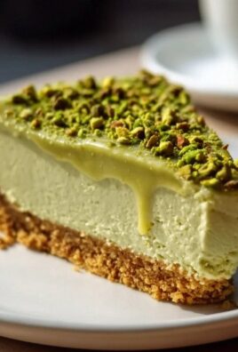 Pistazien Käsekuchen mit köstlichem Pistazien Topping
