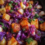 Rotkohl Pfanne mit Kartoffeln