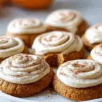 Soft Pumpkin Cookies mit Frischkäse-Frosting
