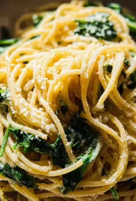 Spaghetti mit Spinat Frischkäse-Sauce