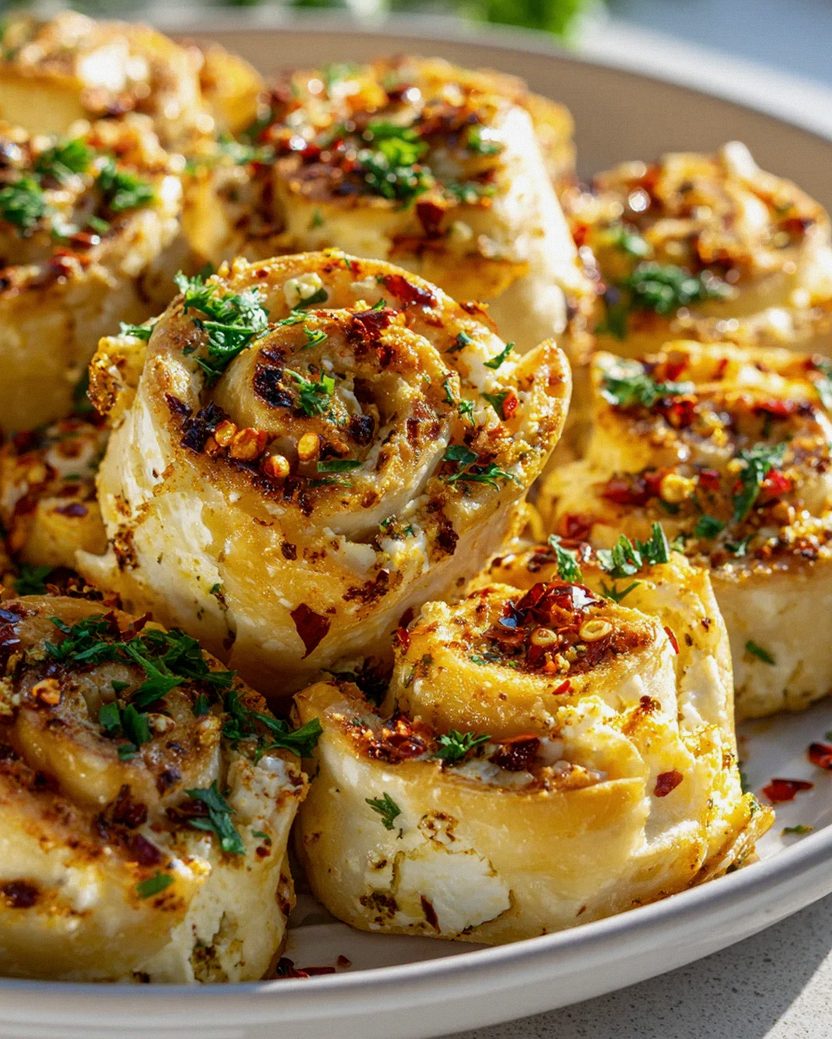 Spicy Feta Rolls: Quick & Easy Chili Flake Recipe – Schritt 2