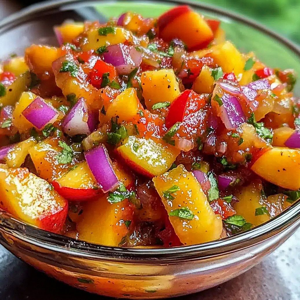 Süßer würziger Pfirsichsalsa für Sommernachmittage – Schritt 1