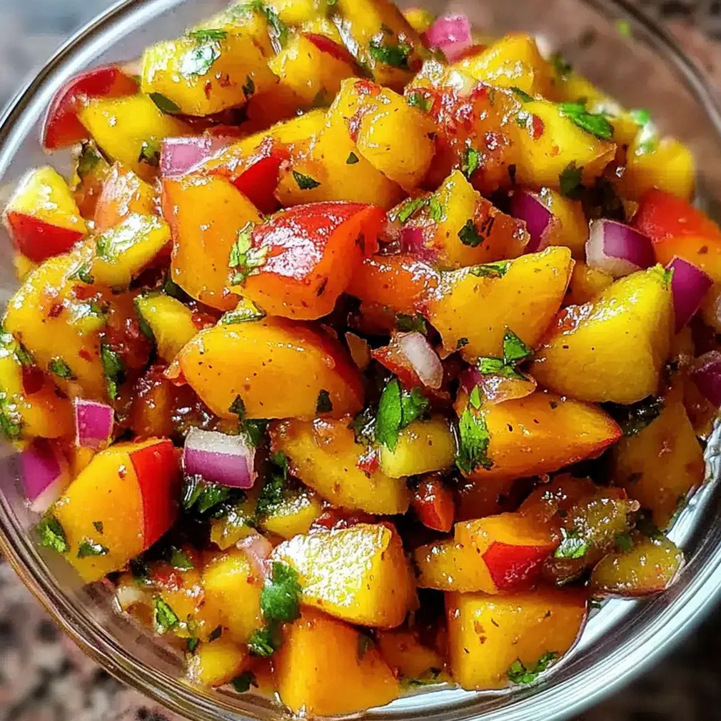 Süßer würziger Pfirsichsalsa für Sommernachmittage – Schritt 2