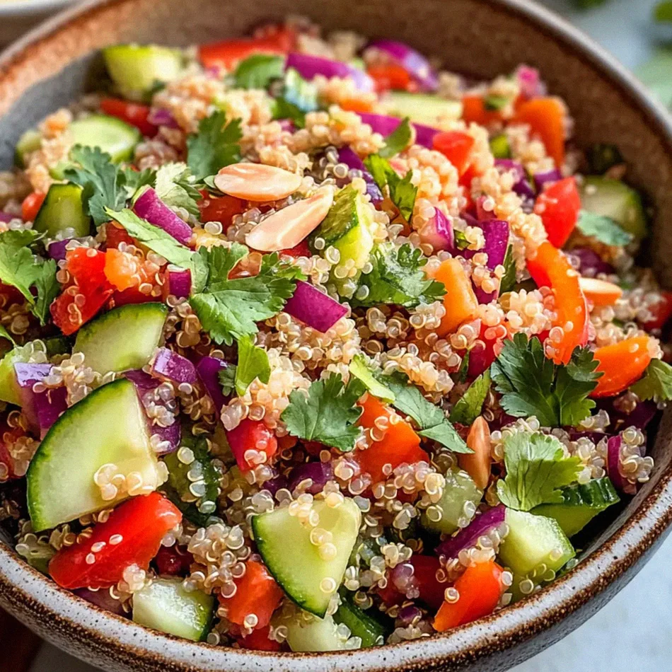 Thailändischer Quinoasalat mit cremigem Dressing