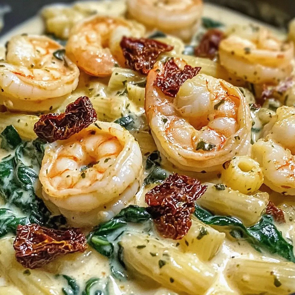 Tomate Garnelen mit Spinat Pasta in 30 Minuten – Schritt 1