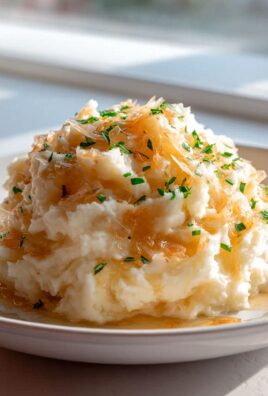 Unwiderstehliche Knoblauchbutter-Zwiebelsauce für Püree