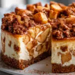 Unwiderstehlicher Apfel Crumble Cheesecake Rezept zum Verlieben