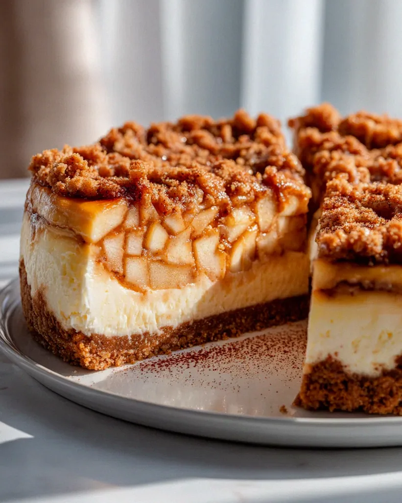 Unwiderstehlicher Apfel Crumble Cheesecake Rezept zum Verlieben – Schritt 2