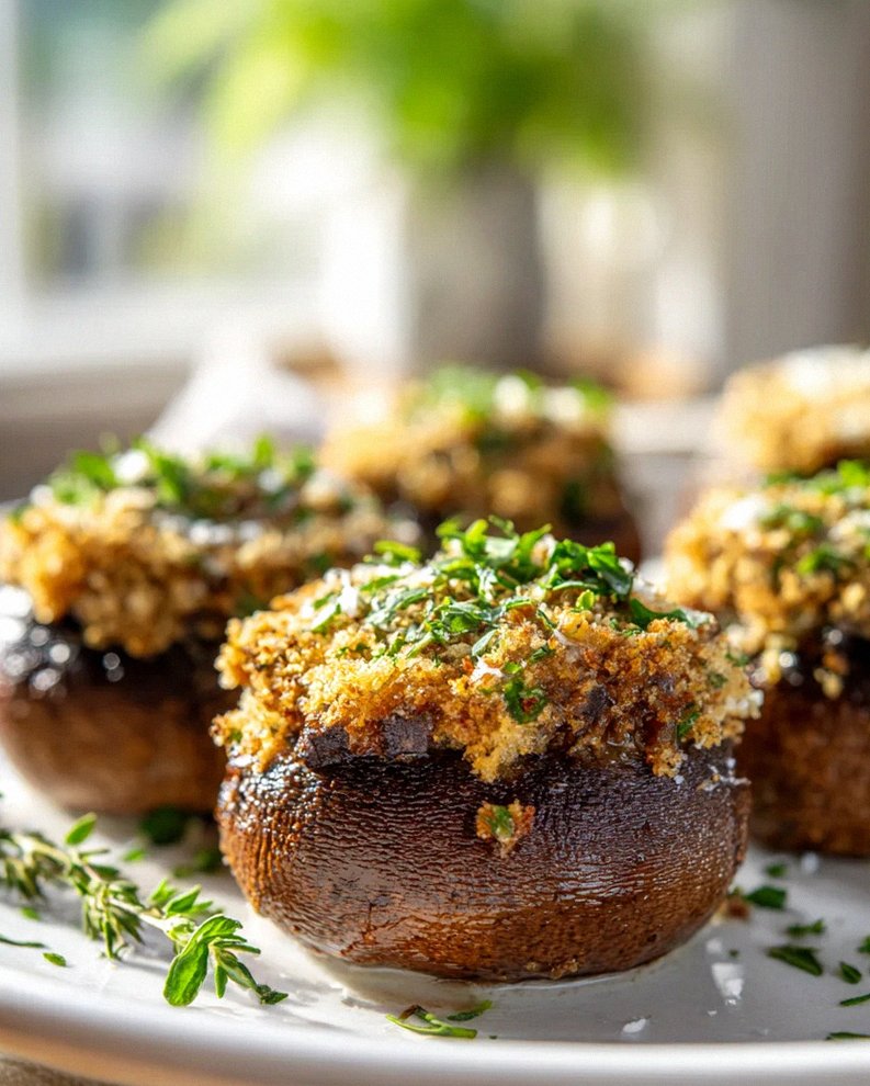 Vegane Weihnachtsmarkt Champignons
