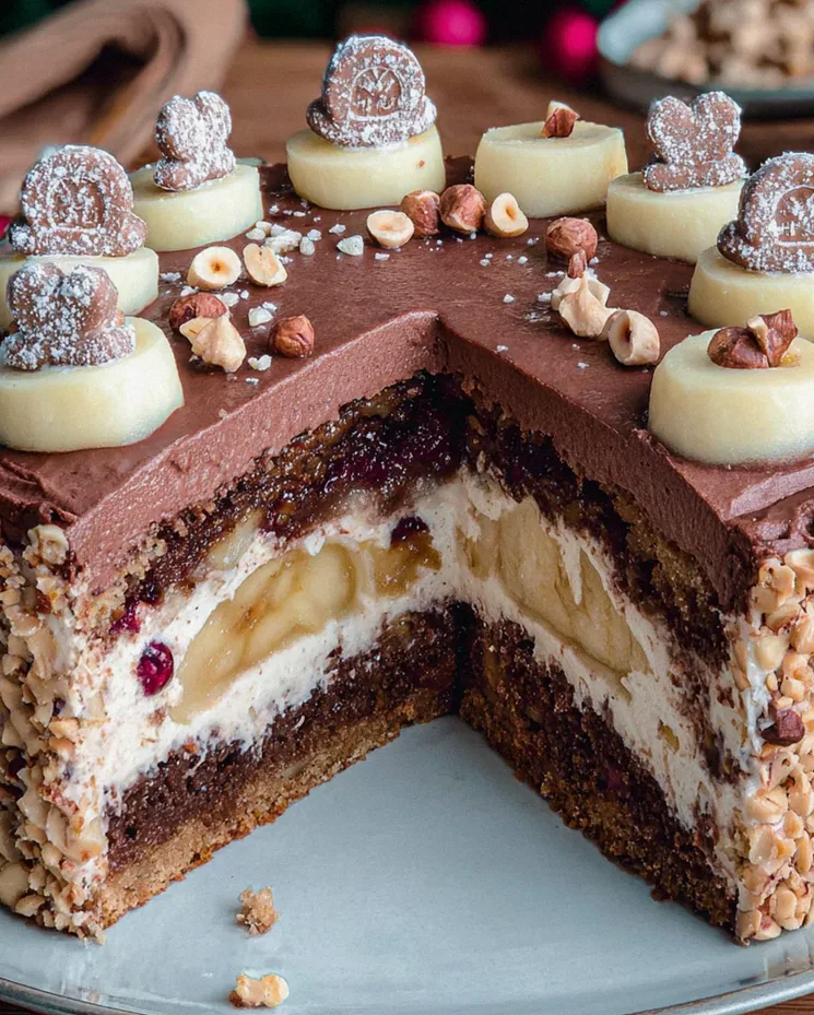 Weihnachtstorte mit Äpfeln und Schokolade – Schritt 2