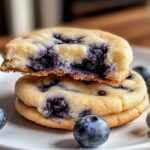 Zitronen-Blaubeer-Käsekuchen-Kekse zum Verlieben