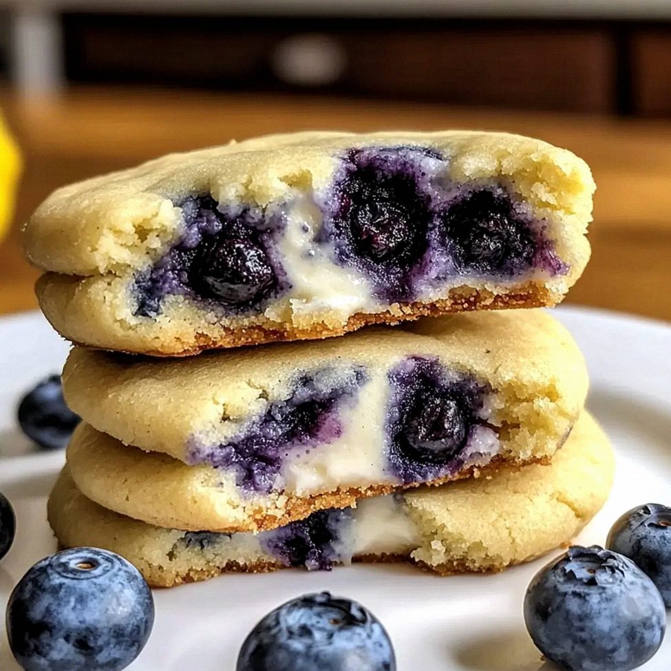 Zitronen-Blaubeer-Käsekuchen-Kekse zum Verlieben – Schritt 2