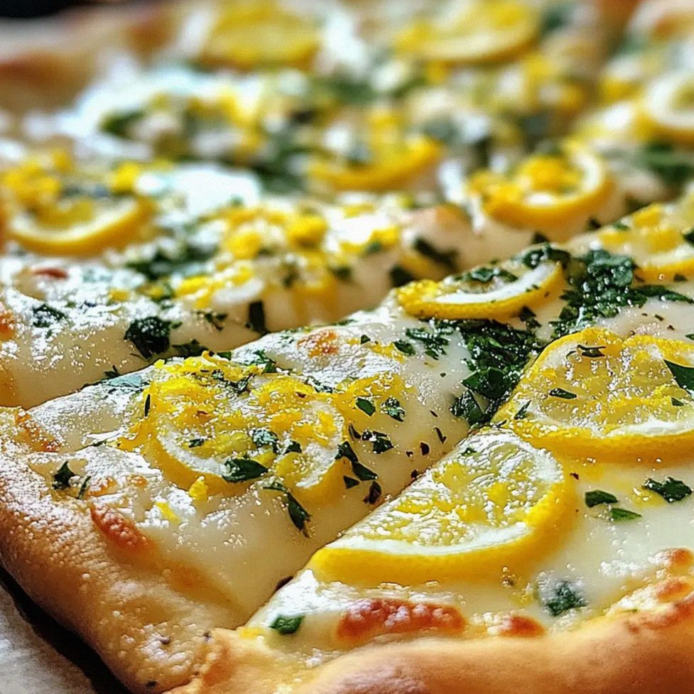 Zitronenpizza mit frischem Mozzarella und Kräutern – Schritt 1